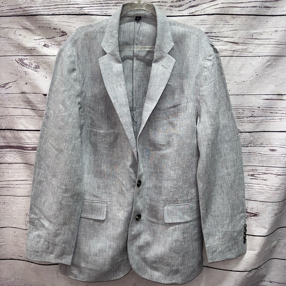 J. Crew Other - J. Crew Men's Gray Thompson Linen Blazer Size 40